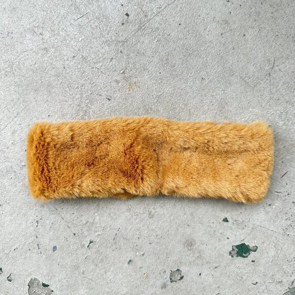 Brown Faux Fur Headband Head Wrap - Picture 7 of 12